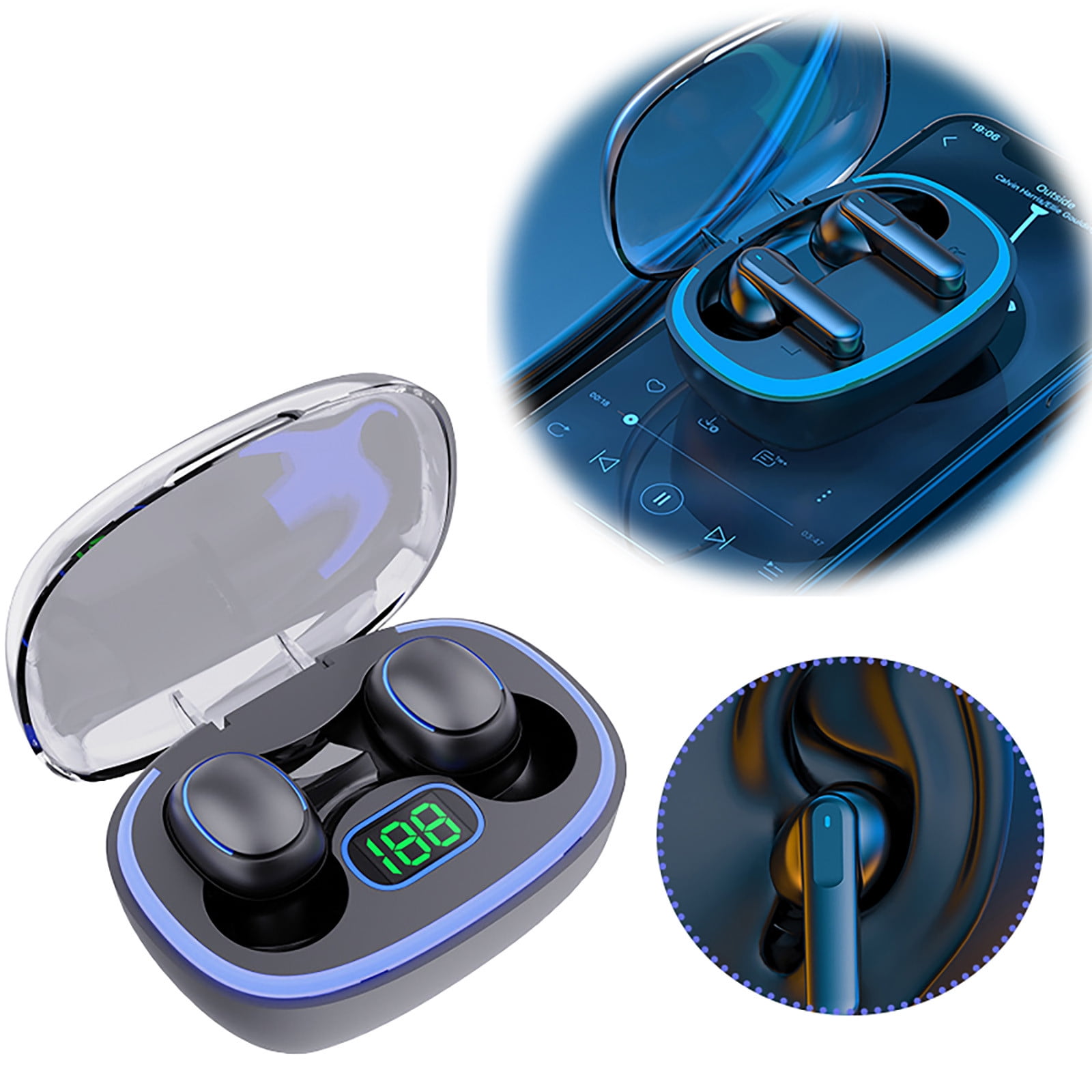 Linjieee Immersive Advanced Sound Earphones Earphones Noise Reduction