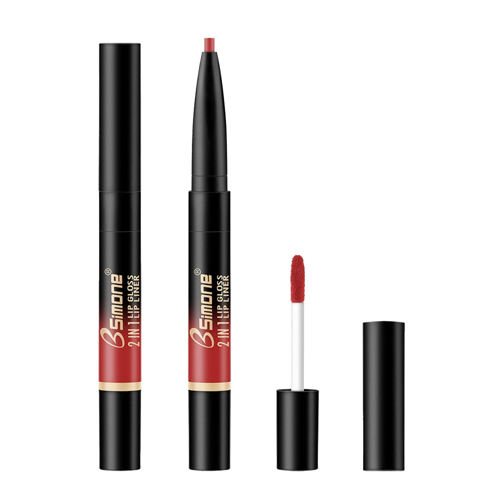 Linjieee Lipstick Sealer Gloss Double Head Automatic Lip Gloss Lip