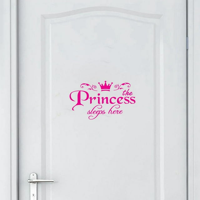 Linjieee Princess Home Decor Wall Sticker Decal Bedroom Door Art Mural