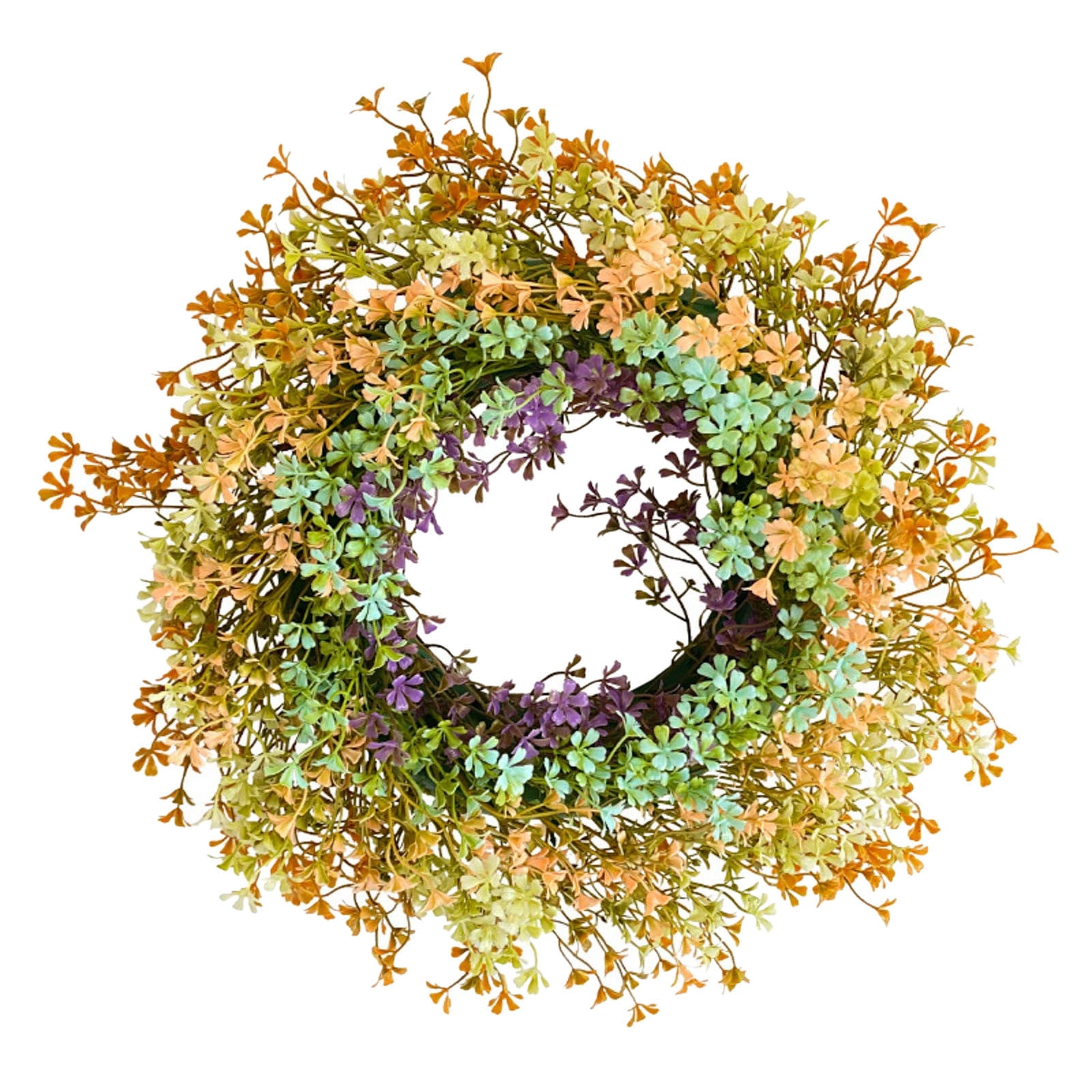 Linjieee Spring Wreath Hanging Small Flowers Wreath Door Hanging