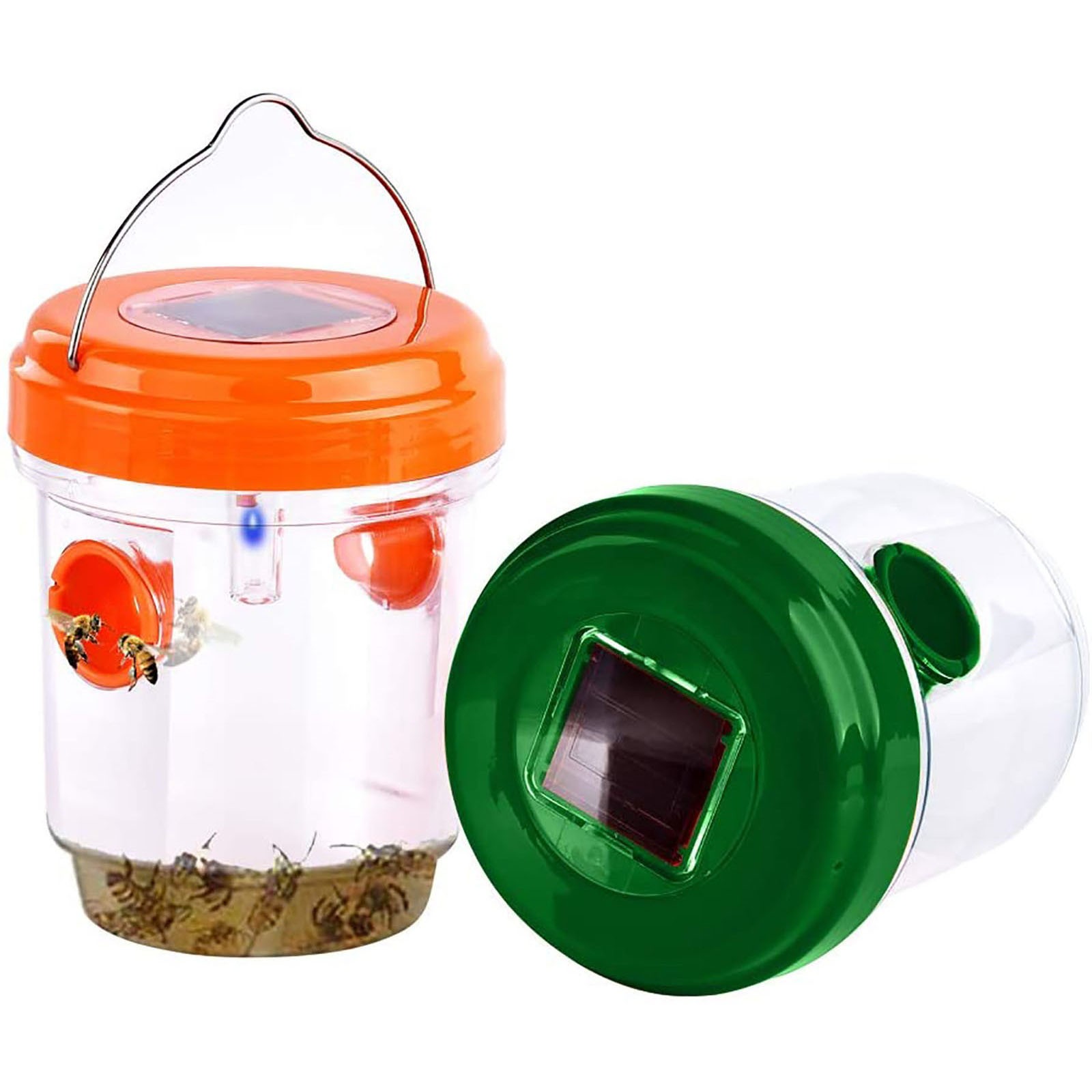 Linjieee Trap Fly Solar Trap LED Rechargeable Outdoors Hanging Design