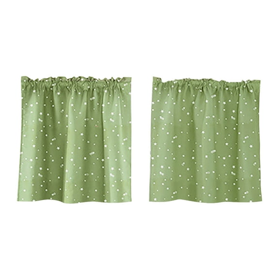 Linjieee Window Curtains for Bathroom Star Curtains Short Curtains Small Curtains Rod Curtains Kitchen Coffee Curtains Bedroom Curtains Lace Curtains 24 X 29 Inch 2 Panels