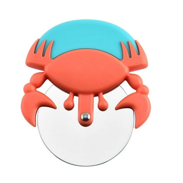 Linjieee round Glass Dining Room Table Set for 4 Universal Cute Pizza Slicer Funny Pizza Cutter Wheel Cartoon Crab Cake Slicer Non Slip And Proof Pizza Tool Suitable For Pizza Cakes Pancakes