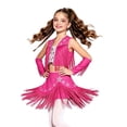thumbnail image 1 of Linjinx 3 Piece Girls Sparkle Western Cowgirl Dance Outfit Set Hot Pink 10, 1 of 7