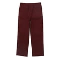 thumbnail image 1 of Linjinx Boys School Uniform Flat Front Pants Formal Trouser Wedding Outfit Burgundy 5, 1 of 2
