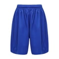 thumbnail image 1 of Linjinx Kids Boys Athletic Shorts Solid Color Running Basketball Bottom Girls Gym Training Sports Blue M, 1 of 7