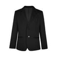 thumbnail image 1 of Linjinx Kids Boys Gentleman Blazer Notch Lapel 2 Button for Weddings Banquets Dressy Coat Black 10, 1 of 5