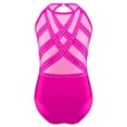 thumbnail image 1 of Linjinx Kids Girls One Piece Gymnastics Leotard Shiny Rhinestones Figure Ice Skating Unitard Sports Hot Pink 10, 1 of 4
