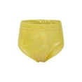 thumbnail image 1 of Linjinx Kids Girls Shiny Dance Briefs Stage Performance Cheerleading Bottom Ballet Yoga Active Shorts Gold 140, 1 of 7