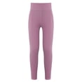 thumbnail image 1 of Linjinx Kids Yoga Dance Pants Sport Athletic Leggings Girls Stretchy Jogging Sweatpants with Pockets Dusty Pink 140, 1 of 8