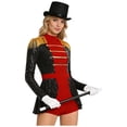 thumbnail image 1 of Linjinx Women Sequin Lion Tamer Outfit Fringed Bodysuit And Accessories Set Black S, 1 of 7