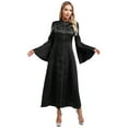 thumbnail image 1 of Linjinx Women's Clergy Robe Flared Sleeves Clergy Gown Elegant Liturgical Church Clergy Dress Black XXL, 1 of 7