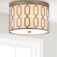 thumbnail image 1 of JONATHAN Y Link 2-Light 12.75" Metal LED Flush Mount, Soft Gold, JYL3509B, 1 of 8