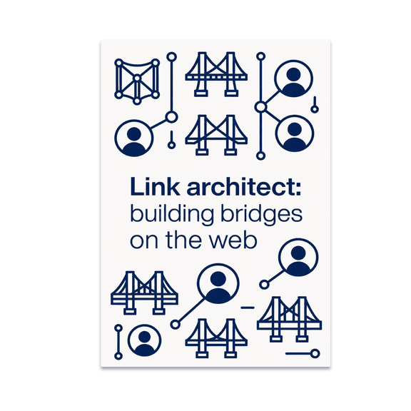 Link Architect Blueprint Tech Art - Tech Enthusiast - 13x19 Poster Print