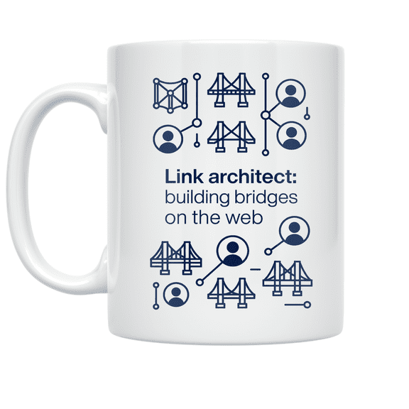 Link Architect: Building Bridges on the Web - Tech Enthusiast - 11 oz Ceramic Coffee Mug