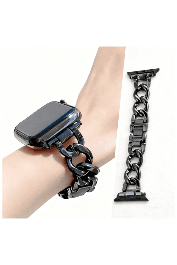 Link Bracelet for Apple Watch, Fits Series 11/9/8/7/6/5/4/3/2/SE/Ultra, Simple and Stylish Compatible with 38mm 40mm 41mm 42mm 44mm 45mm for Women