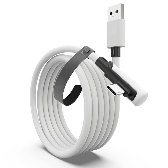 Link Cable 10 FT Compatible with Oculus/Meta Quest 3/Meta Quest 3S, Quest2/Pro/Pico 4/Ultra Accessories and PC/SteamVR, High Speed PC Data Transfer, USB 3.0 to USB C Cable for VR Headset