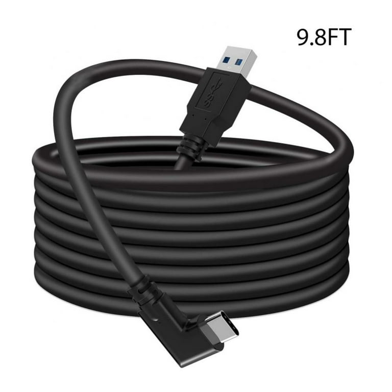 Black White 16FT 5m Type C Link Cable for Vr Quest 2 Meta Quest