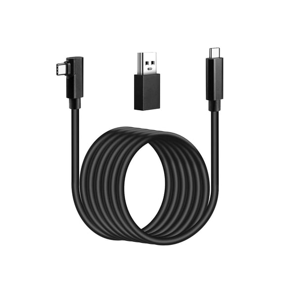 Link Cable 16FT Compatible for Quest 2/1/Pico 4, VR Headset Cable Accessories for Rift S/Steam VR Games, USB 3.0 Type C to C High Speed Data Transfer Charging Cord for Gaming PC