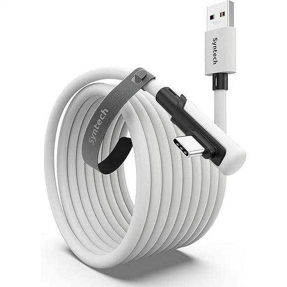 Link Cable 16FT for PCVR Compatible with Oculus/Quest 3/Meta Quest 3S, Quest2/Pro/Pico 4/Ultra Accessories and PC/SteamVR, High Speed PC Data Transfer, USB 3.0 to USB C Cable for VR Headset