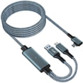 thumbnail image 1 of Link Cable 5m for Meta Quest 3, Quest 2/Pro Accessories, 3 in-1 Charging While Playing All Day, with USB C Sufficient Power for VR Headset, 1 of 7