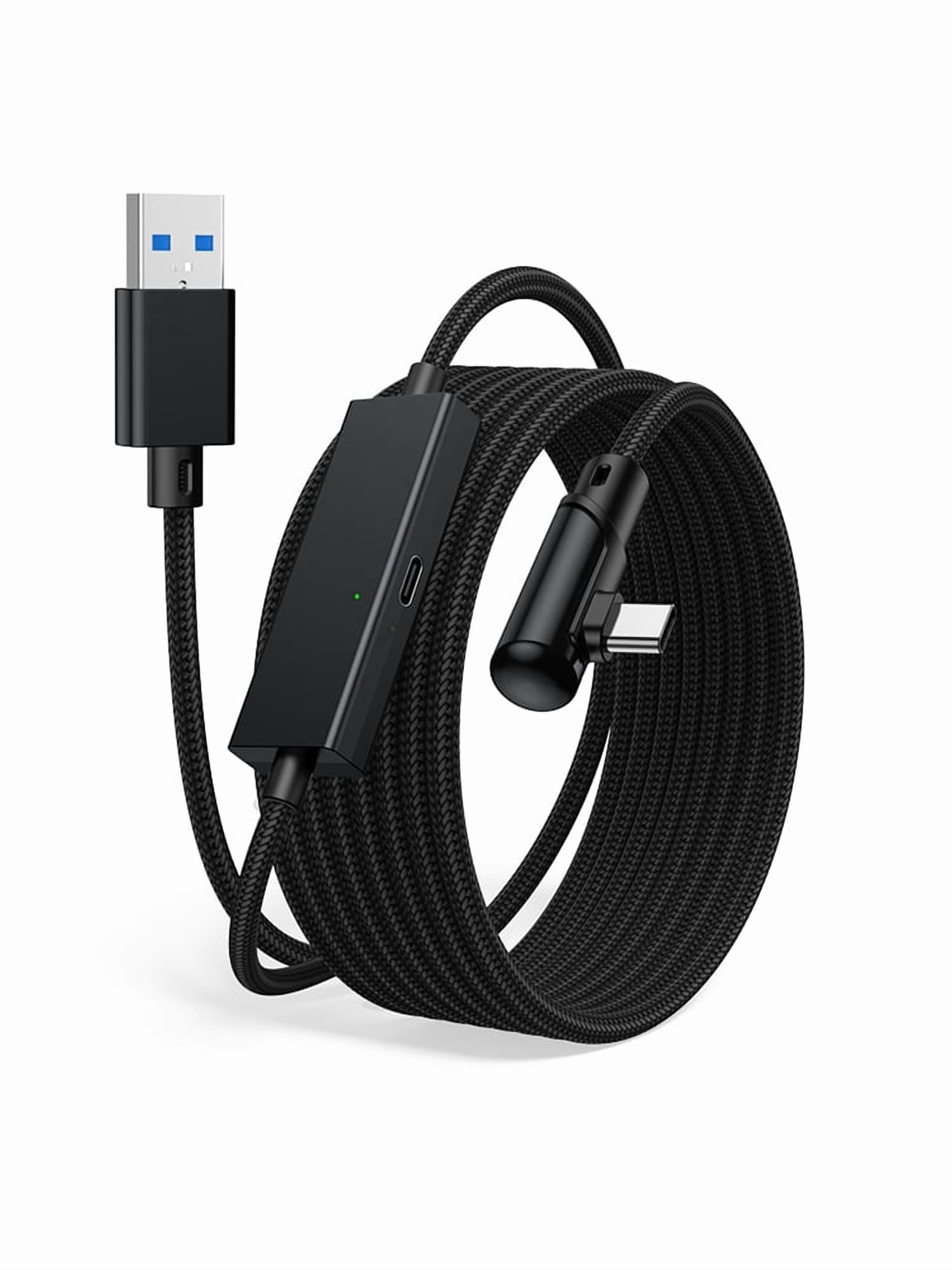 Link Cable with Charging Port for Meta Quest 3/3s/2 PC Steam VR 
