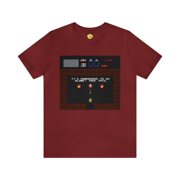 Link Cave Entrance Short Sleeve T-Shirt - Retro Gaming Nostalgic Tee