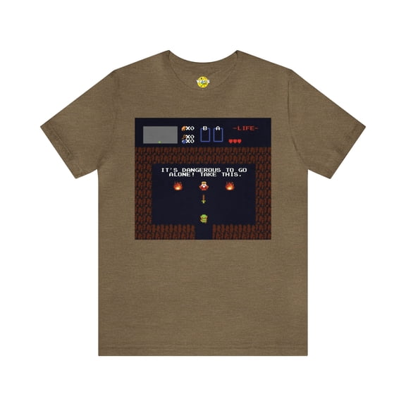 Link Cave Entrance Short Sleeve T-Shirt - Retro Gaming Nostalgic Tee