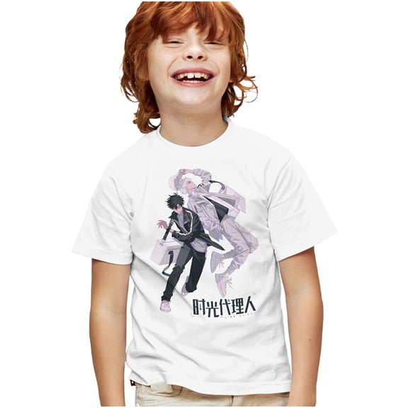 Link Click Action Time Photography Kids T Shirt for Youth Boys and Girls, White, X-Large