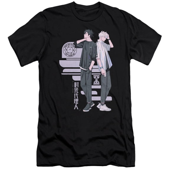 Link Click Past or Future Let Them Be Unisex Adult Canvas Brand T Shirt, Black, X-Large