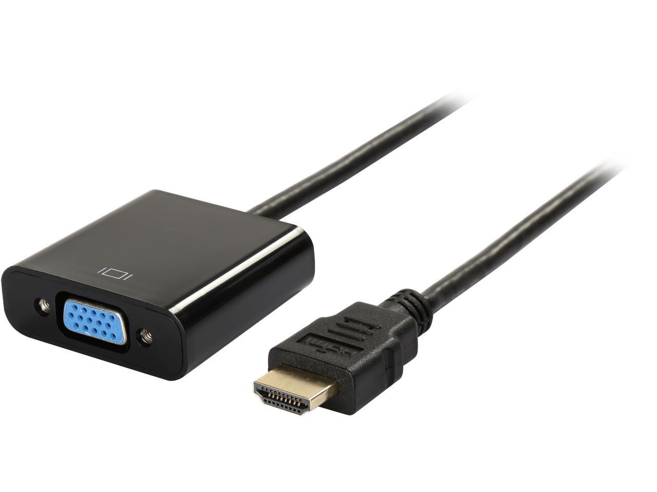 Link Depot HDMI-VGA-ADT-MF-BK HDMI to VGA with Audio Converter, Blk