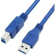 Link Depot USB 3.0 A Male to B Male 5 Feet - USB 3 Cable, USB 3.0 A to B Cable USB-30-5-AB
