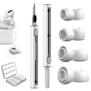 Link Dream Compatible with AirPods Pro 2nd/1st Replacement Ear Tips 4 Sizes XS-L, with Cleaner Kit