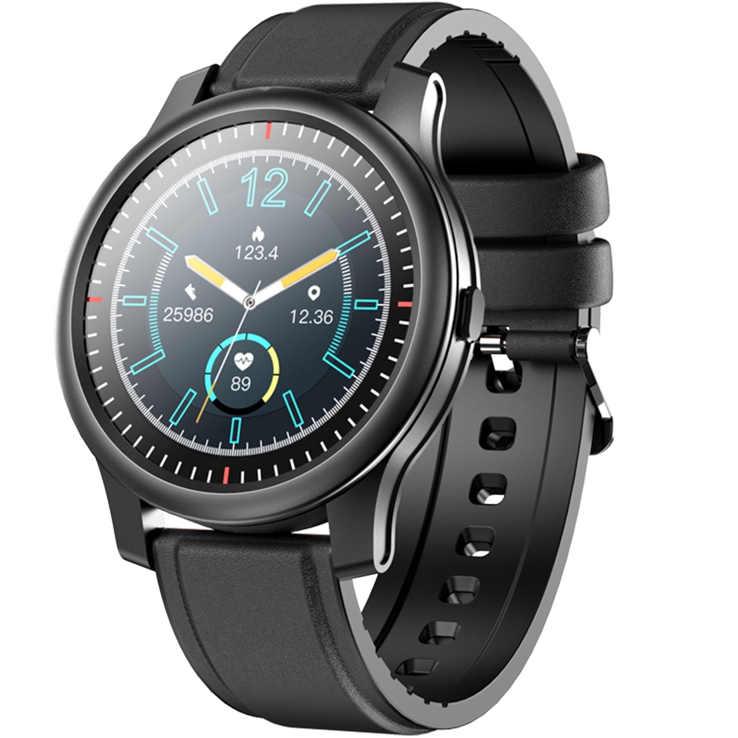 Link Dream Smartwatch for Android iOS Full Touch 1.28" Fitness Tracker with Heart Rate Monitor, IP67