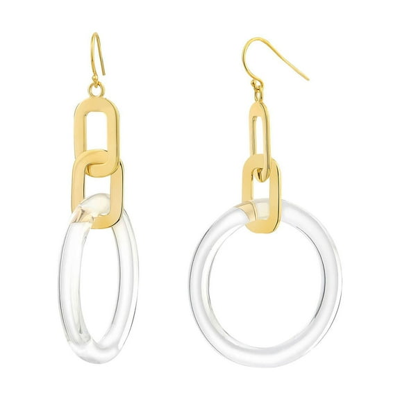 Link Drop Lucite Earrings