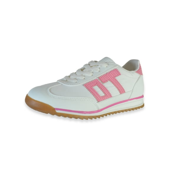 Link Girls' Essential FlexSport Sneakers Color: white/pink Size: 10 toddler