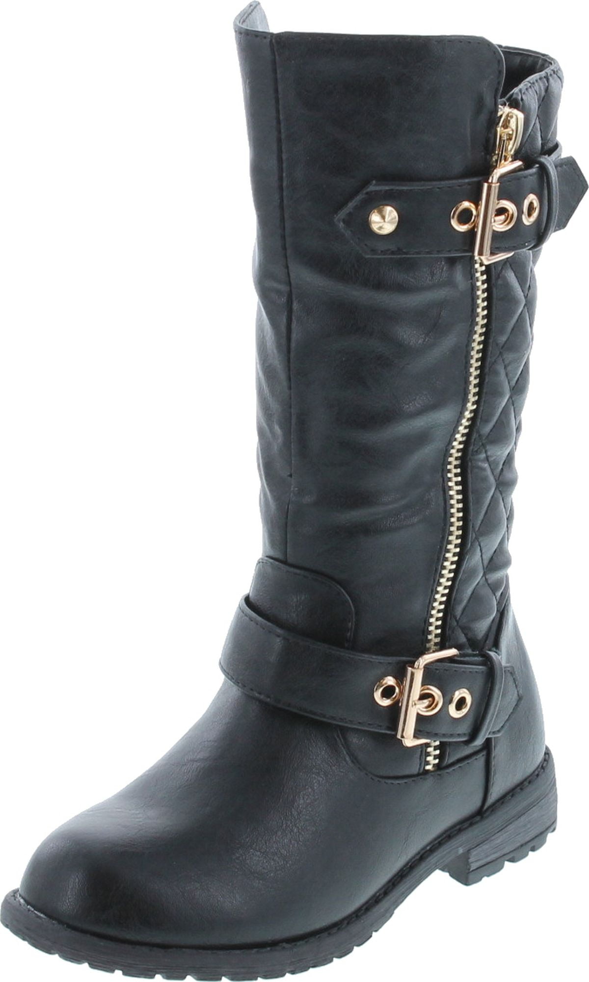 Buy Girls Knee High Flat Riding Boots Black at Ubuy Kuwait