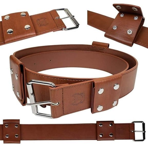 Link Hyrule Zelda Foam Sword Faux Leather Shoulder Strap Belt Frog, One Size. for Costume Party, Cosplay