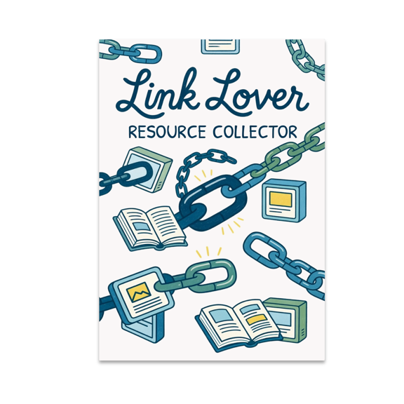 Link Lover Resource Collector Poster - Geeky Decor Art - 13x19 Poster Print