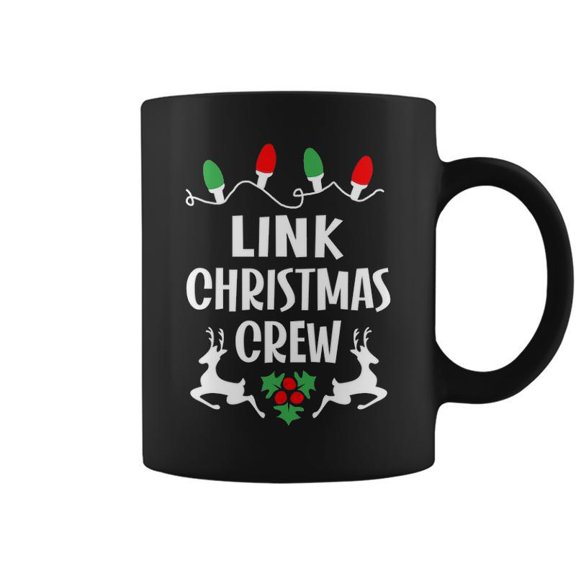 Link Name Gift Christmas Crew Link Coffee Mugs