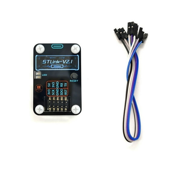 Link Version 2.1 Programmer 3.3V/5V Emulation Debugging Downloader Supports Multiple Models User Friendly