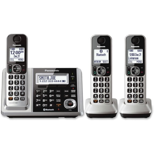 Cordless BT TAD 3 Handsets Slv