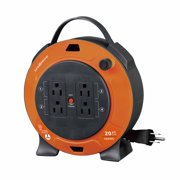 Link2Home 20 Ft. Extension Cord Reel with 4 Power Outlets, 16 AWG SJT Cable