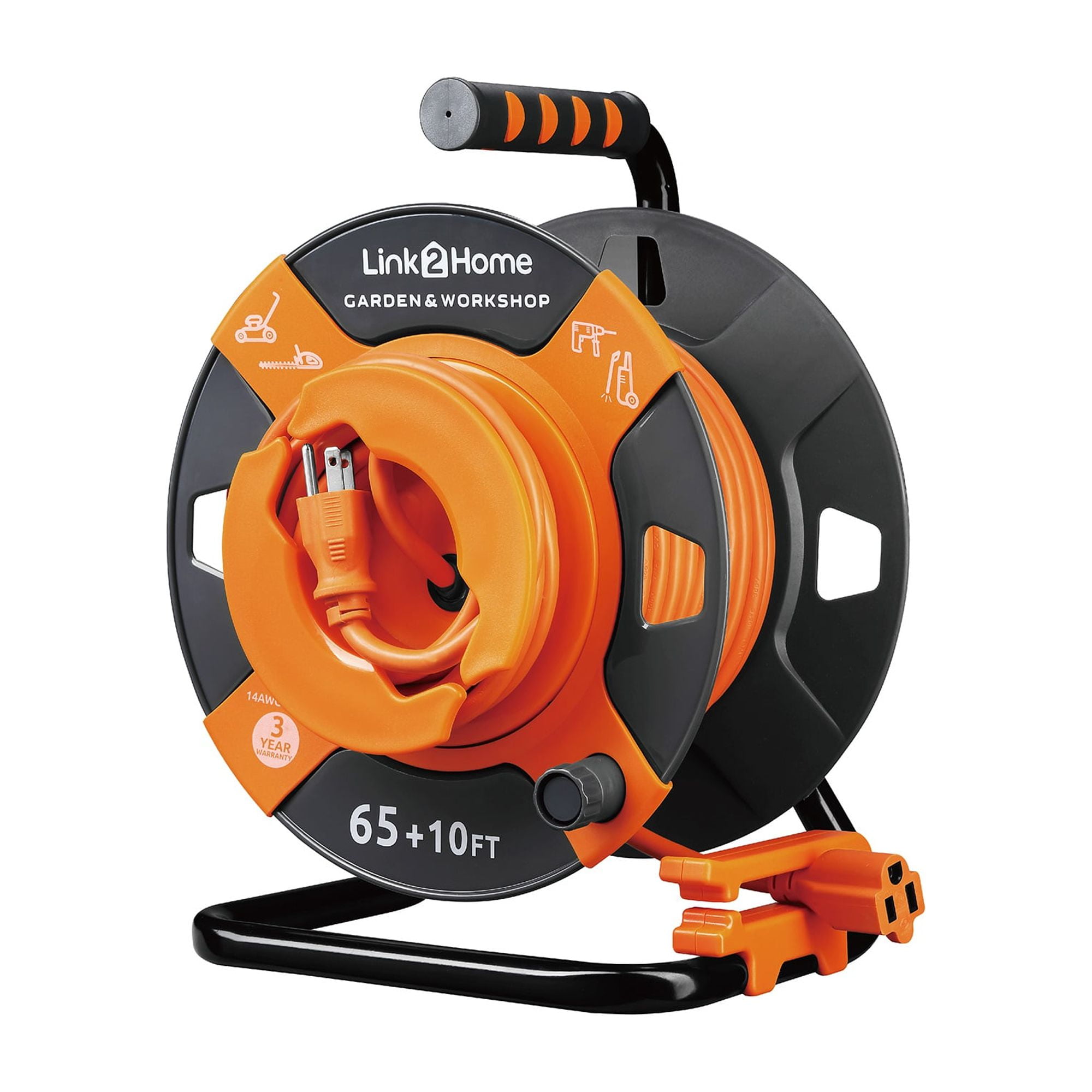Link2Home 75 ft. Contractor-Grade Heavy-Duty High-Visibility Power