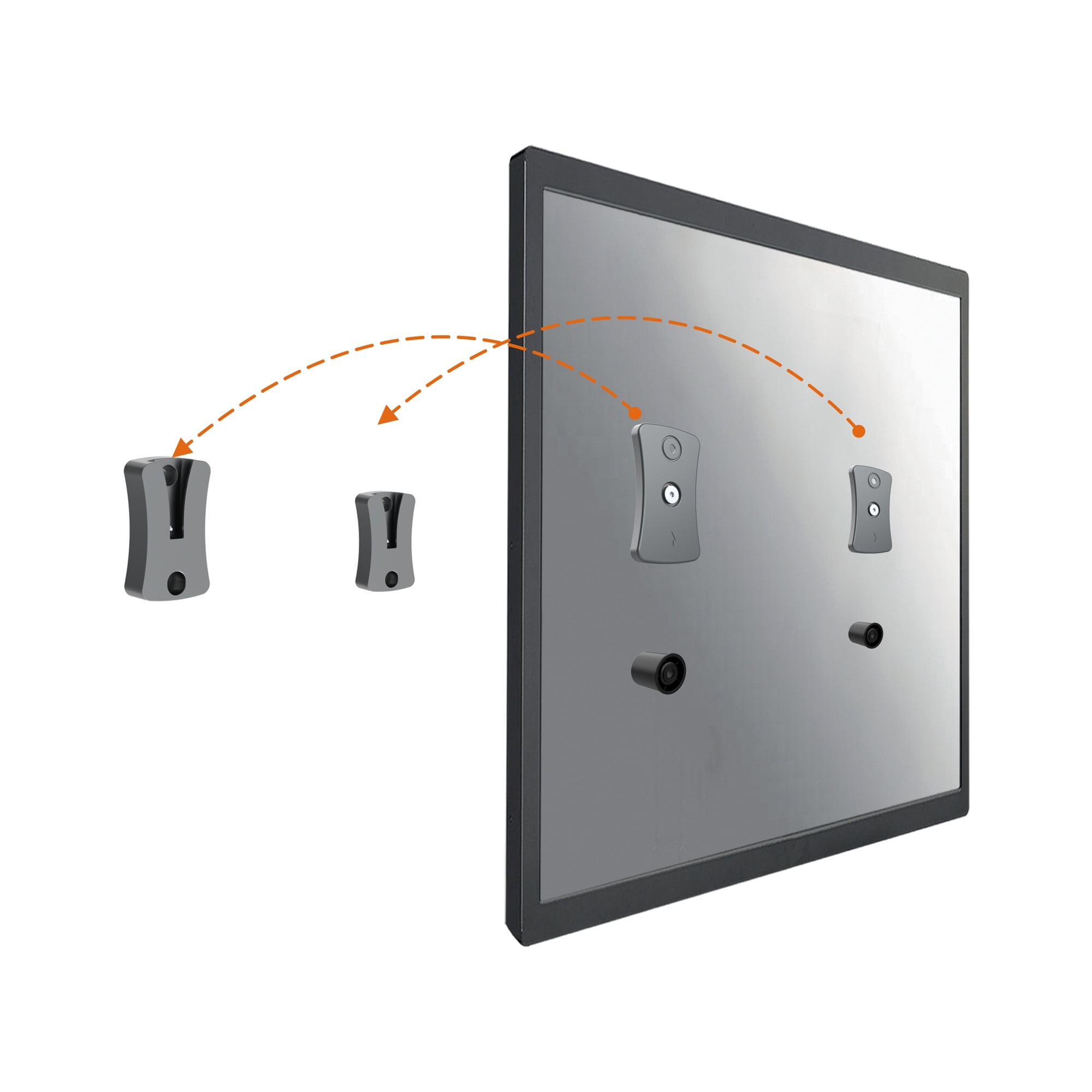 Link2Home Premium Fixed TV Wall Mount for Any TV Types and Sizes up to 90 in. Can be Mounted Directly on The sheetrock /plasterboard Walls, No Studs Required. up to 150 lbs. VESA Patterns 100/800.