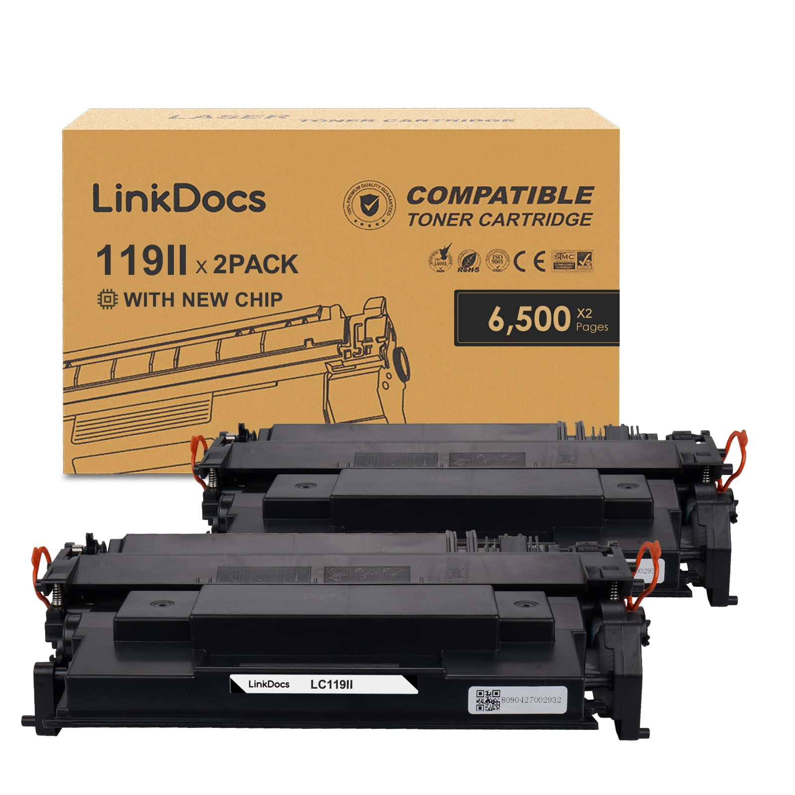 3 PACK Toner 119 II For Canon 119 ImageClass MF6160dw MF414dw MF5950dw MF5960dn