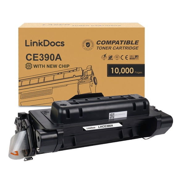 LinkDocs 90A Toner Cartridge Compatible for HP 90A CE390A Toner Cartridge used with HP Enterprise 600 M602 M601 M4555 M602dn M602n M602x M603dn M603n M4555f M4555h Printer (Black 1-Pack)