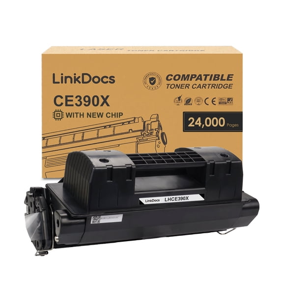 LinkDocs 90X Toner Cartridge Compatible for HP 90X CE390X Toner Cartridge used with HP Enterprise 600 M602 M4555 M602dn M602n M602x M603dn M603n M4555f M4555h Printer (Black 1-Pack)