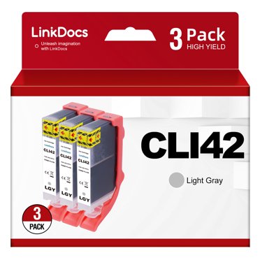 2-Pack Generic CLI-42 Light Grey Ink Cartridge For Canon PIXMA PRO-100 Printer