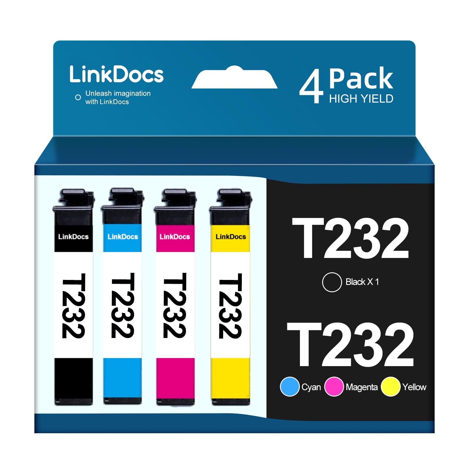 LinkDocs Compatible T232 232 Ink Cartridge Replacement for Epson XP